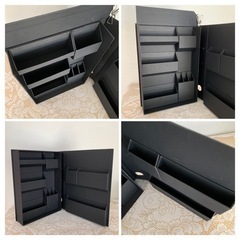 ナカバヤシ A4 ブック型収納ボックス 小物入れ ブラックの画像