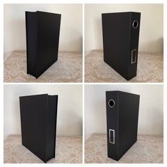 ナカバヤシ A4 ブック型収納ボックス 小物入れ ブラックの画像