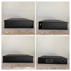 ナカバヤシ A4 ブック型収納ボックス 小物入れ ブラックの画像