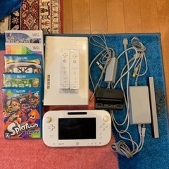 WiiU 本体　コード類　ソフト5本