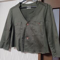 レディースM ジャケット ARROW カーキ色の画像