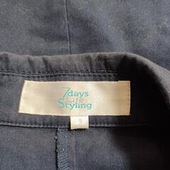 レディースM ジャケット 7daysLifeStyling ブレザー 紺色の画像