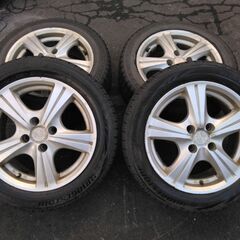 アルミホイール 15×6J off38 PCD100 + スタッドレスタイヤ 185/55R15 11800円⭐34