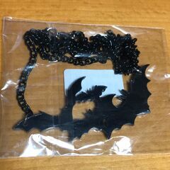 ハロウィンアイテム　3匹コウモリネックレス　新品未使用　仮装小物の画像
