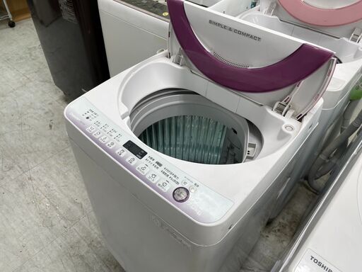 洗濯機の分解クリーニング行っています！配送設置込み　シャープ7.0K洗濯機　2016年製　分解クリーニング済み！！