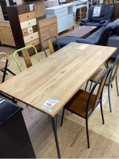 KJ-42【新入荷　リサイクル品】BIMAKES×A.DEPECHE ダイニング5点セット　オーク材