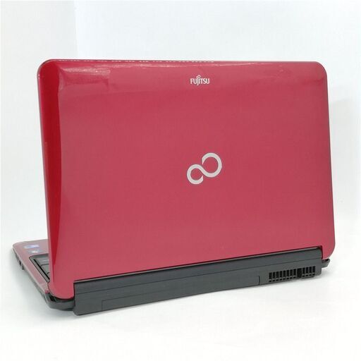新品高速SSD 赤色 AH550/5B 4GB Blu-ray 無線 保証付 日本製 新品SSD Wi-Fi有 ノートパソコン 富士通 AH550/5B