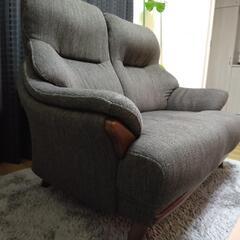 値下げ☆ハイバック２人掛けソファ☆の画像