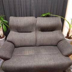 値下げ☆ハイバック２人掛けソファ☆の画像