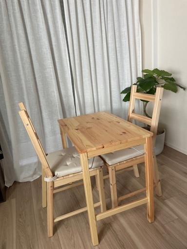 ダイニングテーブル　チェア　椅子　机　無印　ikea パイン材　折りたたみ