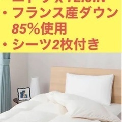 ニトリ　羽毛布団　ダブルサイズ　シーツセット