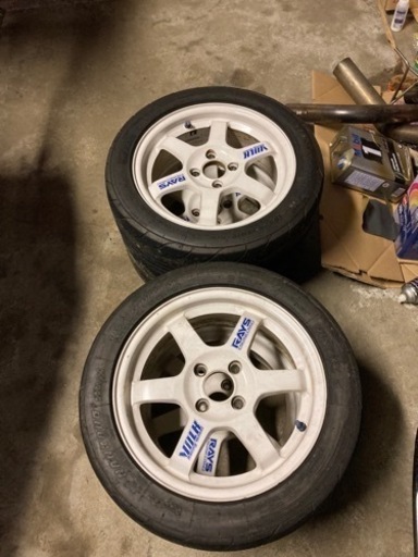 ホイール　鍛造　TE37 15インチ　6.5J +39 pcd100 4H 4本