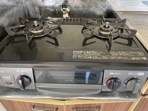 グリル付ガステーブル　KG34NBKR  中古