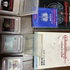ゲームボーイとソフト4本の画像