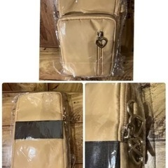 【新品未開封】スマホポーチ　ベージュの画像