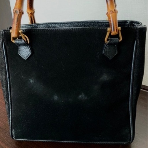 ☆GUCCI  グッチ　スエード　バンブーバッグ　黒　☆ 美品
