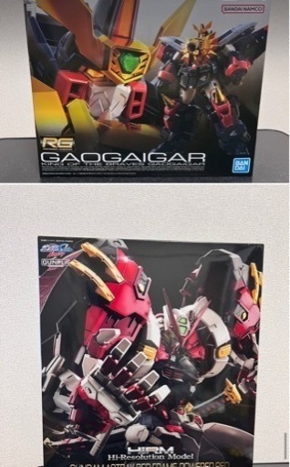RGガオガイガー＋ハイレゾリューションモデルガンダムアストレイレッドフレームパワードレッド＋SDガンダムまとめ売り