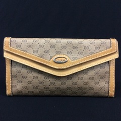 GUCCI オールドグッチ グッチプラス キャメルブラウン レザ...