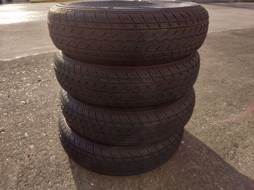 中古タイヤ　４本セット　155R13　6PR　ヨコハマJOB　RY52