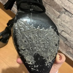 ZARA編み上げパンプスの画像