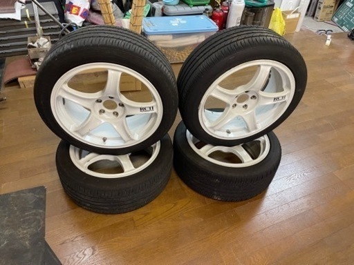 ADVAN RCⅡ 17インチ 7.5j pcd100/5穴タイヤ付き4本セット86/プリウスなどに✨