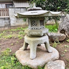 【灯篭のみ決まりました】灯篭、庭石 無料で差し上げますの画像