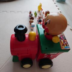 一緒にお散歩SLマンとアンパンマン達