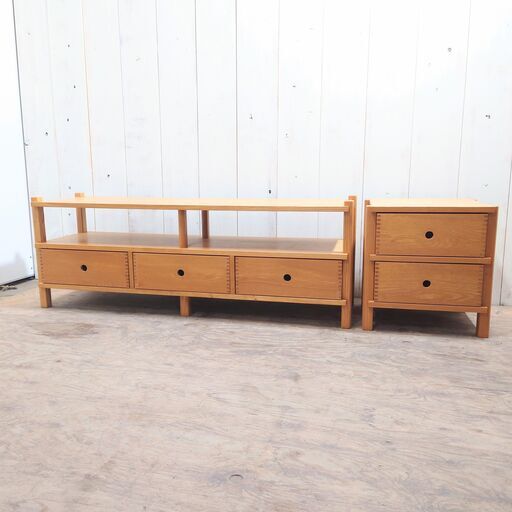 10/17終YA ローボード テレビ台 ウッド 木目調 収納 幅約140cm テレビボード 菊倉MZ