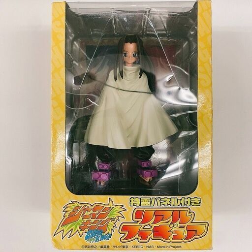 シャーマンキング　リアルフィギュア　ハオ　持霊パネル付き　バンプレスト