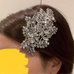 【ハンドメイド】ウェディング ヘッドドレスの画像