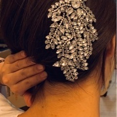 【ハンドメイド】ウェディング ヘッドドレスの画像
