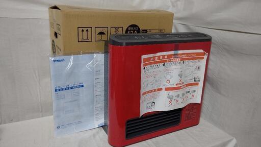 【未使用品】ガスファンヒーター   レッドカラー