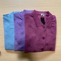 新品AB格品 婦人 裏起毛前ボタンシャツ フリーサイズ の画像