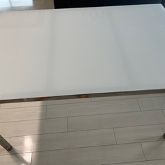 【中古】IKEA ダイニングテーブル/ガラステーブル