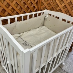 【愛品館江戸川店】カトージ  ミニベッド 折りたたみ 2021年製 ID110-023640-007 