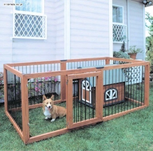 頑丈！大型！　木製ペットサークル