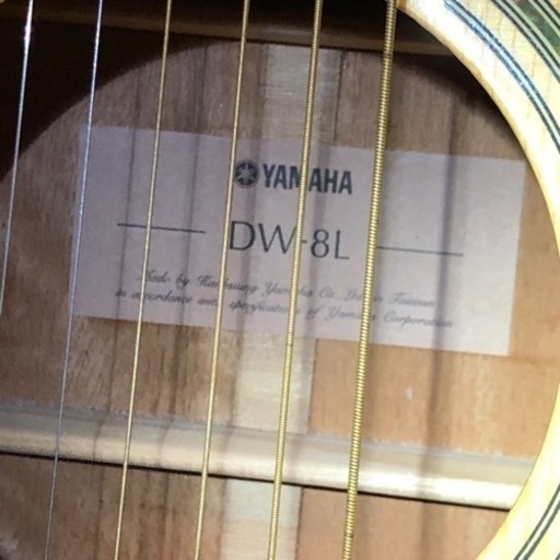 アコースティックギター YAMAHA「DW-8L」レフティ　ギグバック　替弦付
