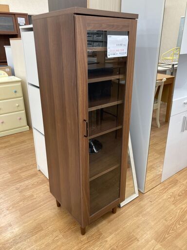 ★ジモティ割あり★  収納棚 茶色 H137×W40×D44 クリーニング済み KJ936