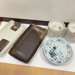 【5433】和皿まとめ 和食器 皿 深皿 取皿 てがき晃菊 美濃...