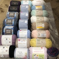 ヤーンボウルお付けします！ 100均 毛糸 まとめ売り 未使用品...