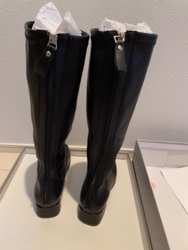 ロングブーツ 黒 新品
