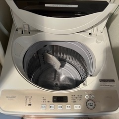 【受付終了しました】洗濯機SHARP 6.0kg 2020年製の画像