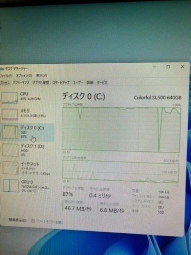 ゲーミングPC キーボード、モニター、マウスセット