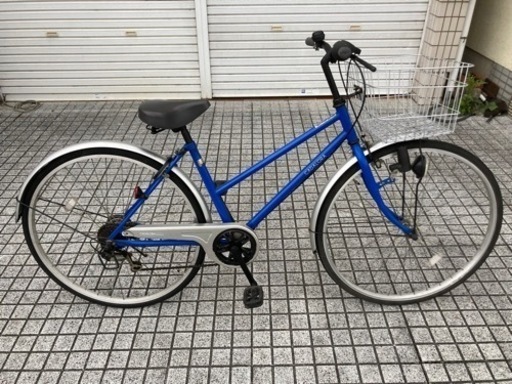 【27インチ自転車】6段変速付き　オススメ　美品❗️ブルー　若林自転車　唐崎店　SALE中❗️