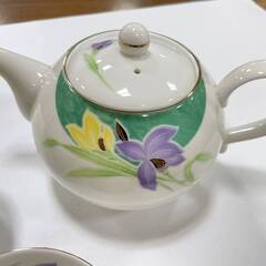 【7315‐3】弥生窯 急須 湯呑 5客セット 茶器 湯飲み 和食器 食器 未使用品 箱付きの画像