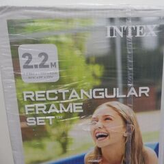 未開封！INTEX インテックス レクタングラフレームセット 屋外プール 2.2m の画像