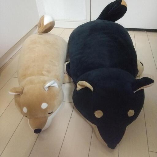 柴犬の特大ぬいぐるみ2匹セット
