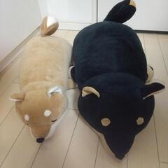柴犬の特大ぬいぐるみ2匹セット