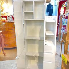 多収納 姿見ドレッサー 照明＆イス付 鏡面仕上■買取帝国 志木店の画像