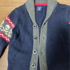 ⑥子供服80cm   GAP   ニット　アウター　キッズ幼児男の子の画像